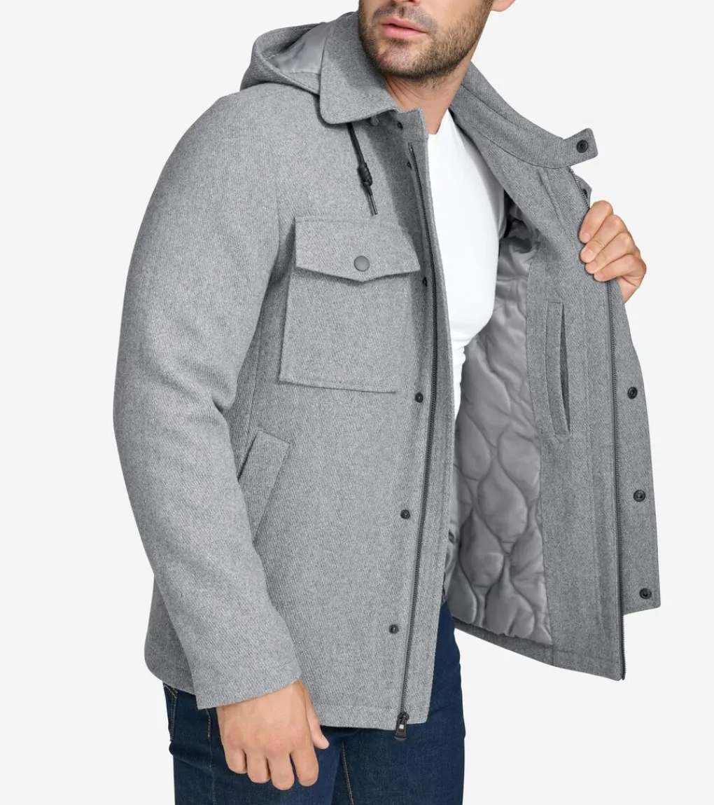 Wool Twill Field Jacket*Cole Haan Cheap